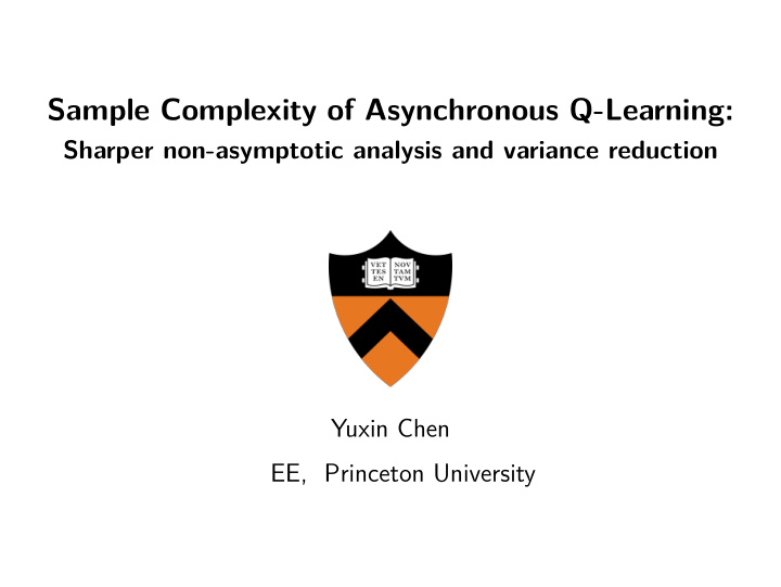 sample complexity of asynchronous q learning