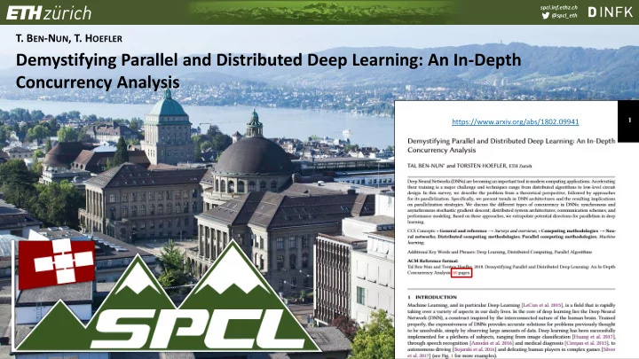 demystifying parallel and distributed deep learning an in