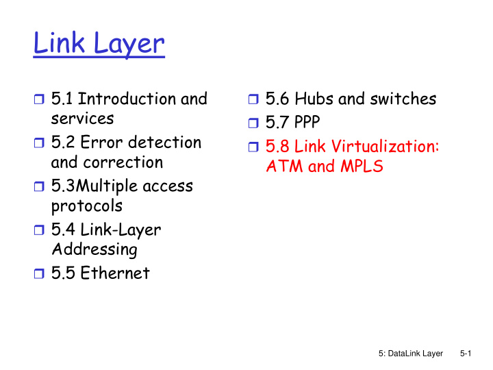 link layer