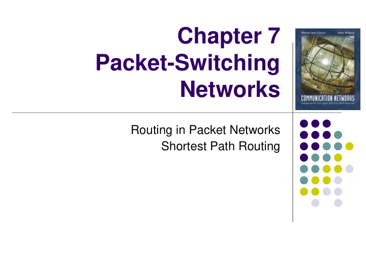 chapter 7 packet switching networks