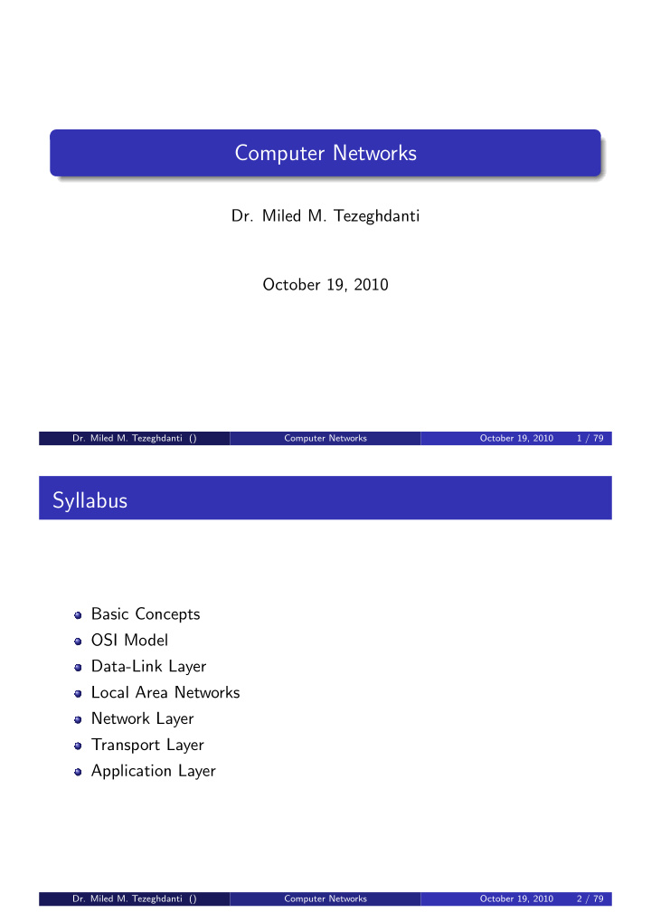 computer networks