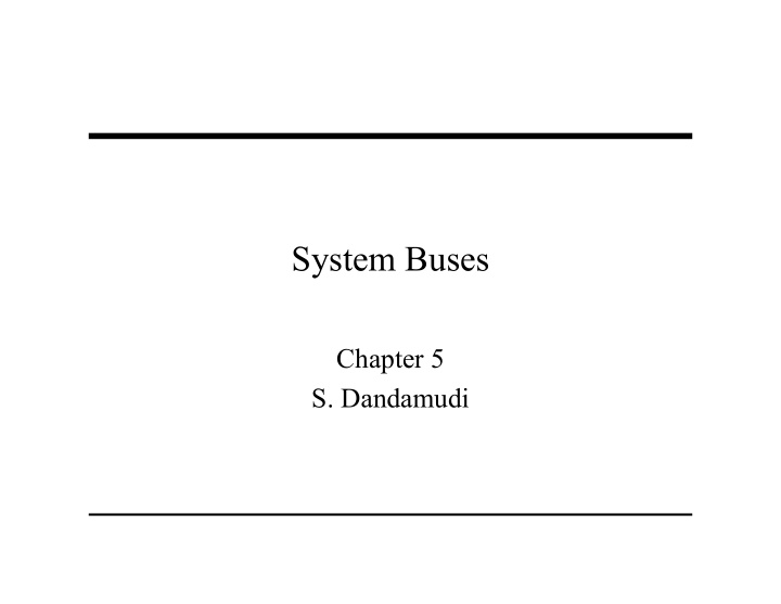 system buses