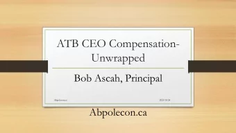 Unwrapped  Bob Ascah, Principal  Abpolecon.ca  2020-10-28  Abpolecon.ca  ATB Financial Average