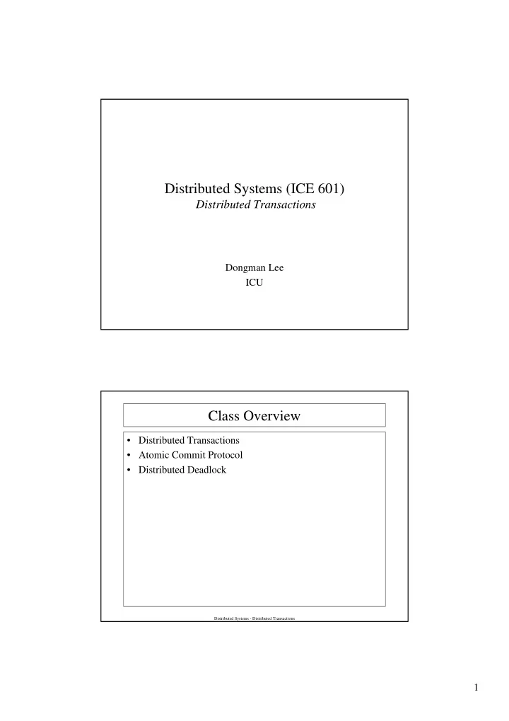 distributed systems ice 601