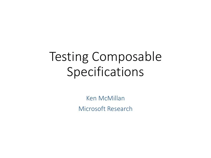 specifications
