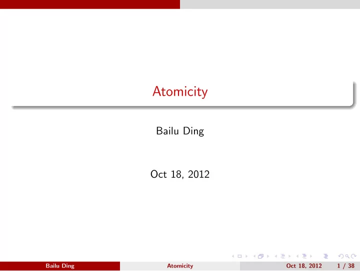 atomicity