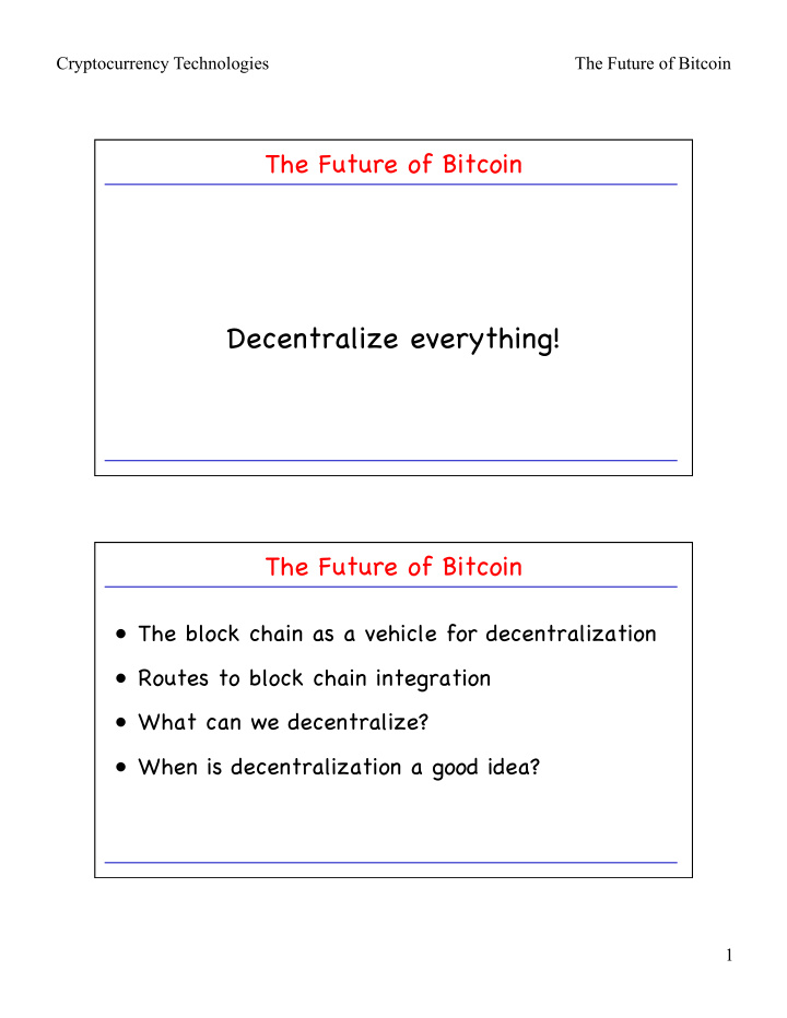 decentralize everything