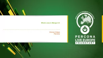 Vinicius Grippa  Percona  About me  Support Engineer at Percona since 2017  Working with MySQL