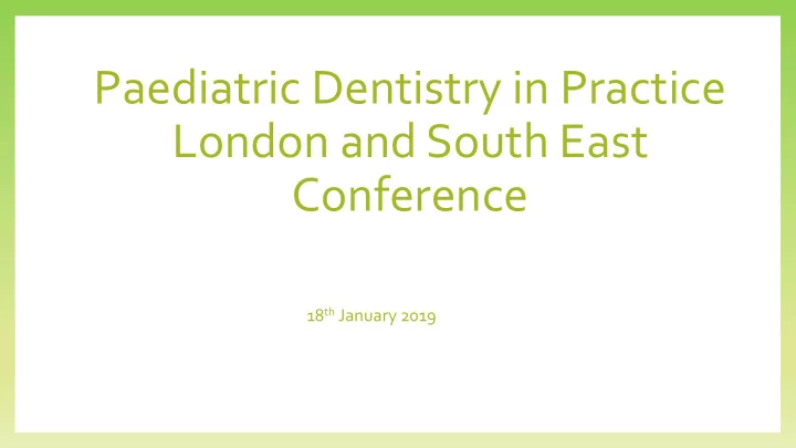 london and south east