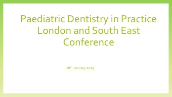 London and South East  Conference 18 th January 2019  Rockinghorse is a Brighton-based charity