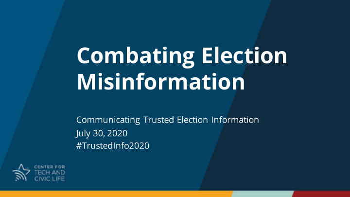 combating election misinformation
