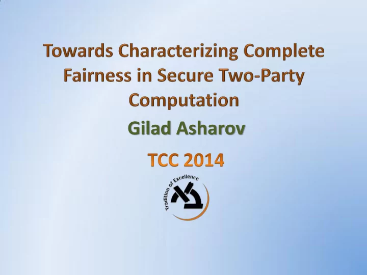 gilad asharov gilad asharov
