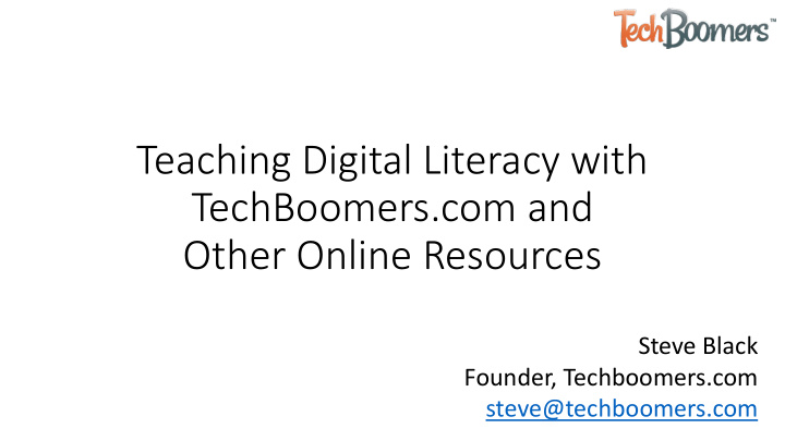 teaching digital literacy with