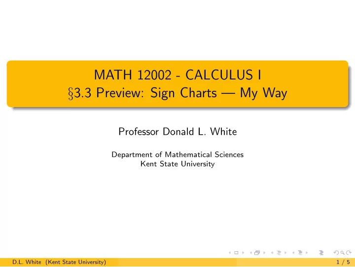 math 12002 calculus i 3 3 preview sign charts my way