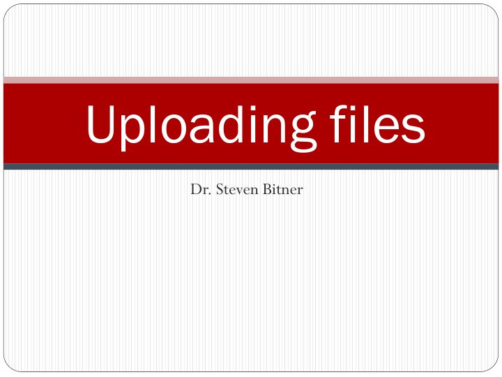 uploading files