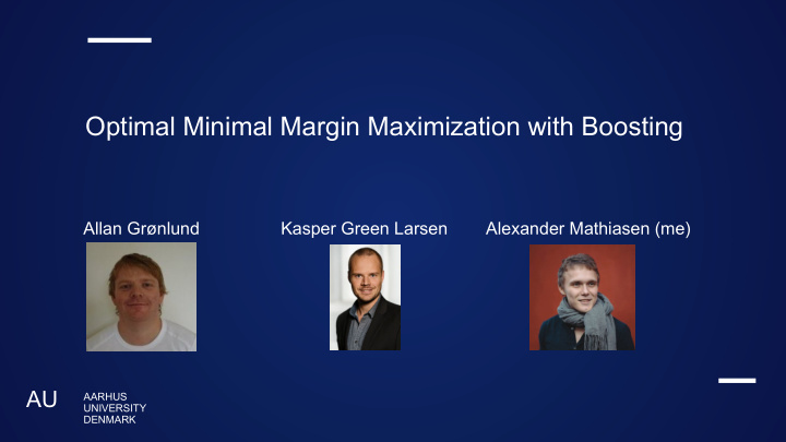 optimal minimal margin maximization with boosting