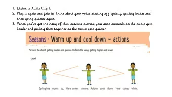 1.  1. Listen  ten to Audio  dio Clip  ip 1.  2.  2. Play it again  in and join  in in.  . Think