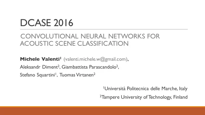 dcase 2016