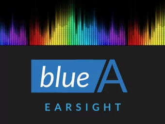 blue A  E  A  R  S  I  G  H  T  E  A  R  S  I  G  H  T  see the sound  adds a new dimension to