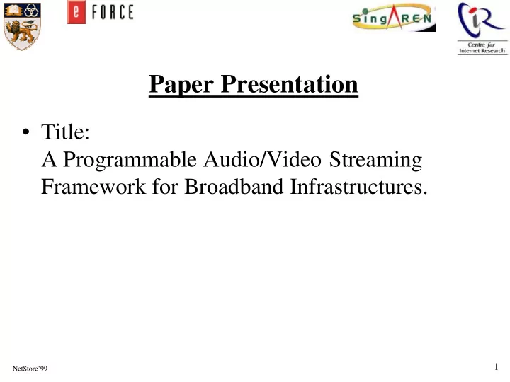 paper presentation