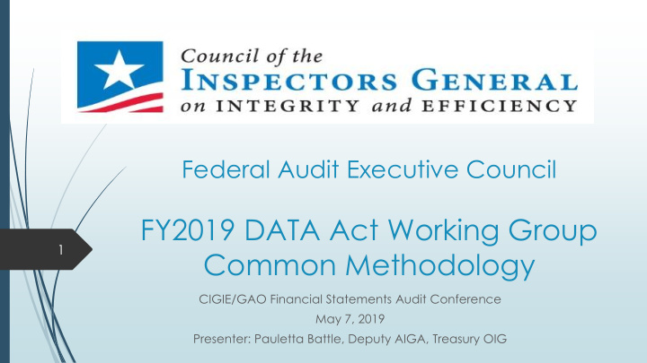 fy2019 data act working group