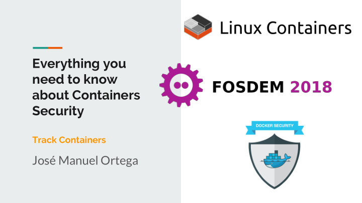 everything you need to know about containers security