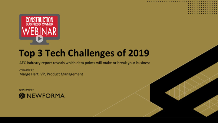 top 3 tech challenges of 2019