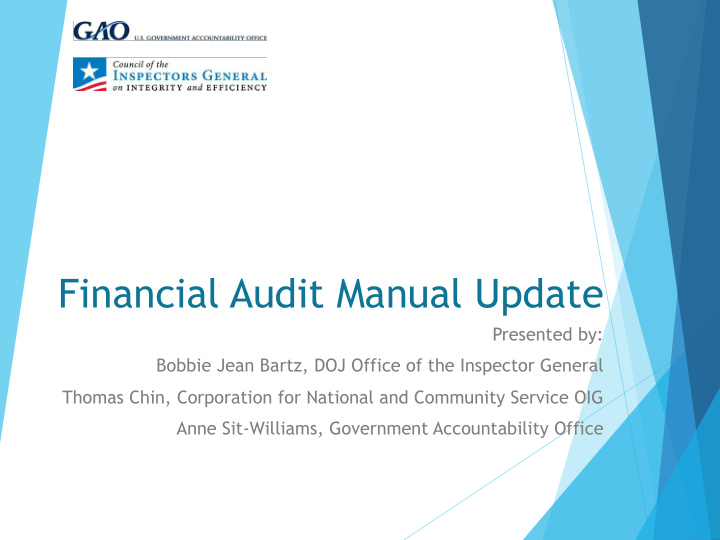 financial audit manual update