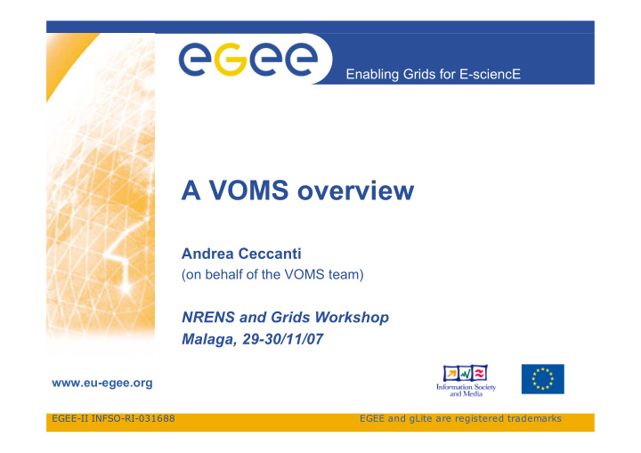 a voms overview