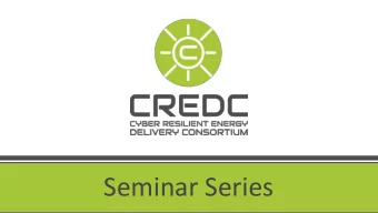 Seminar Series  Cybersecurity for IoT to Nuclear  Fred Cohn, Program Director  Property of