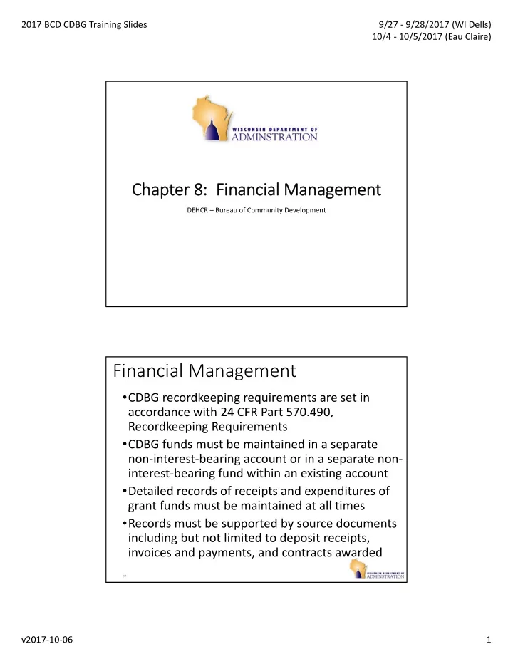 financial management