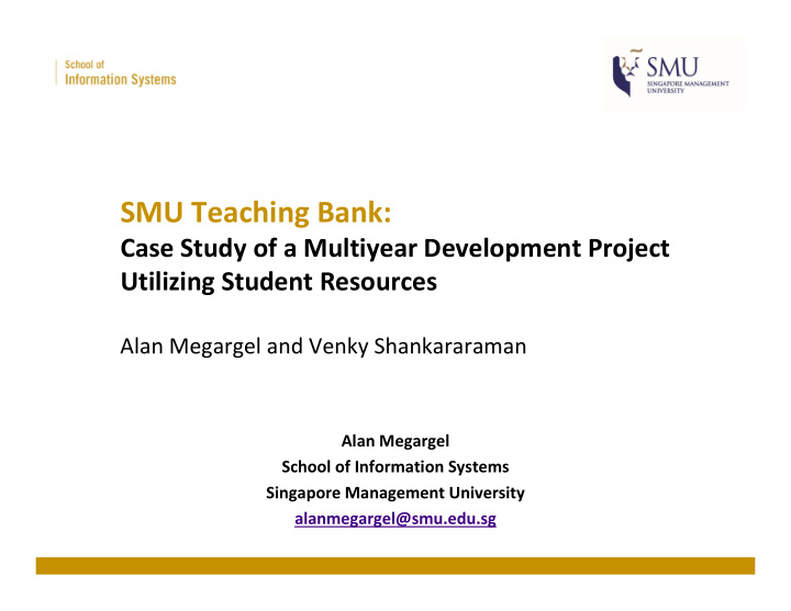 smu teaching bank