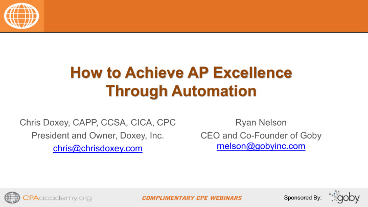 how to achieve ap excellence through automation