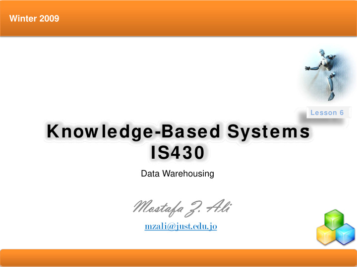 know ledge based systems is430