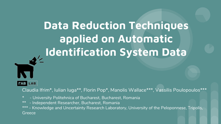 data reduction techniques applied on automatic