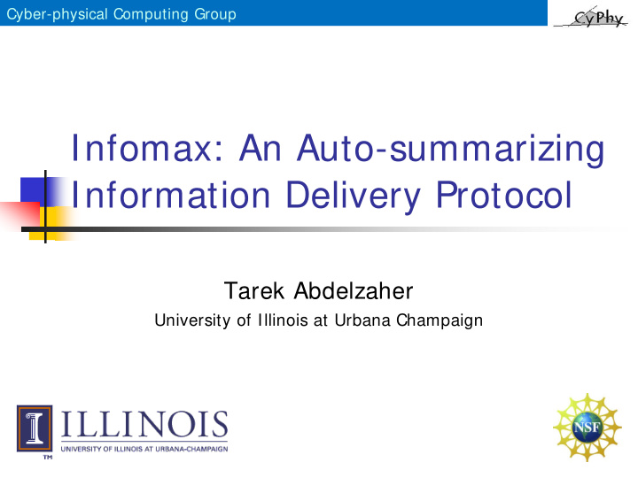 infomax an auto summarizing information delivery protocol