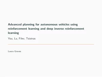 Advanced planning for autonomous vehicles using  reinforcement learning and deep inverse