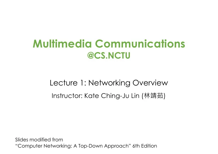 multimedia communications