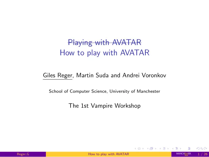 playing with avatar how to play with avatar