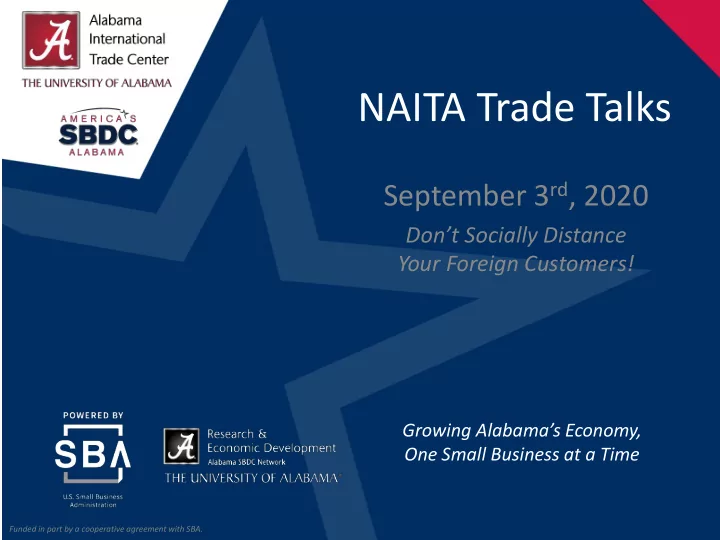 naita trade talks
