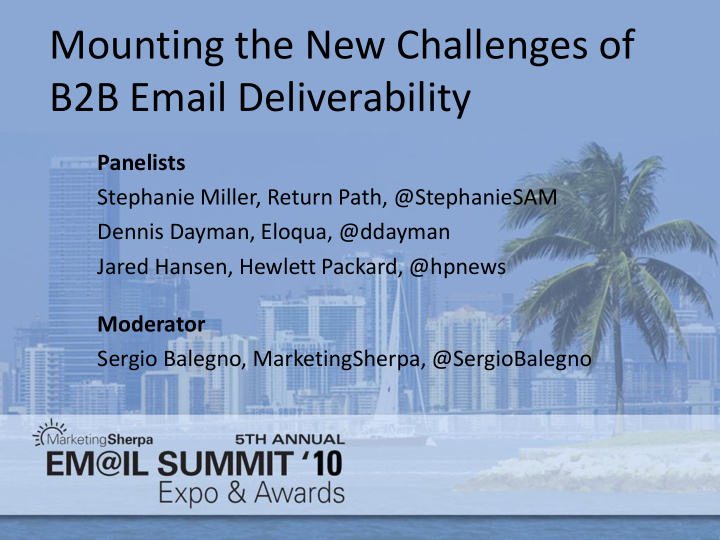 b2b email deliverability