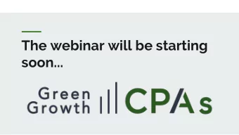 The webinar will be starting  soon...  Valuations: Manufacturing,  Distribution and Ancillary