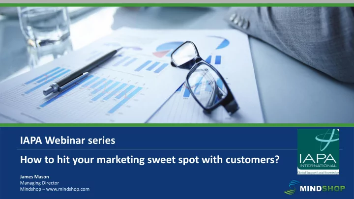 how to hit your marketing sweet spot with customers