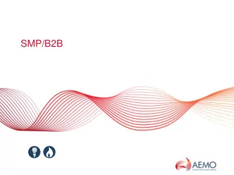 SMP/B2B  SLIDE 1  AGENDA    Service types   Communications mapping  messaging and