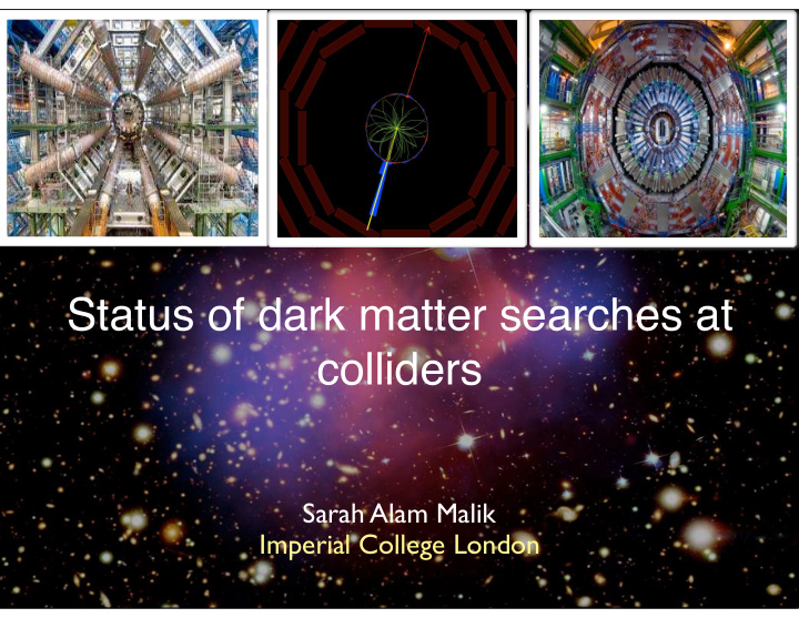 status of dark matter searches at colliders