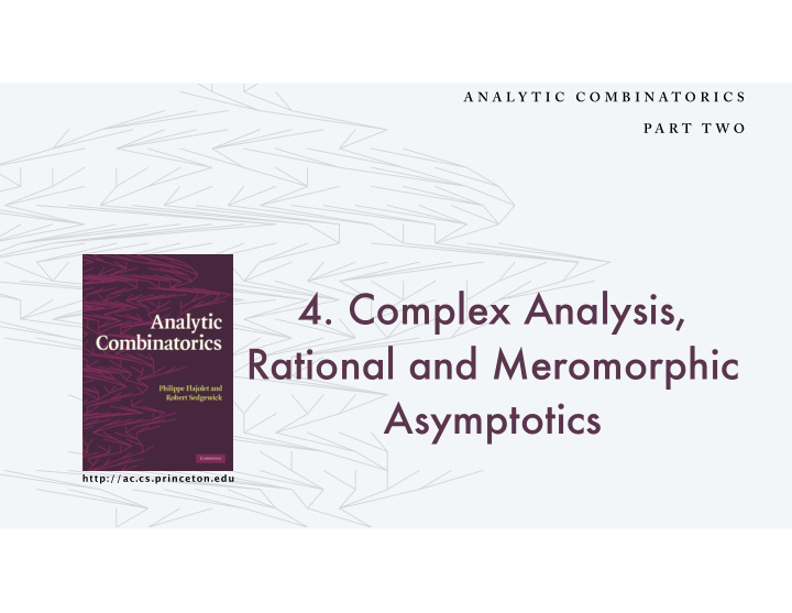 4 complex analysis rational and meromorphic asymptotics