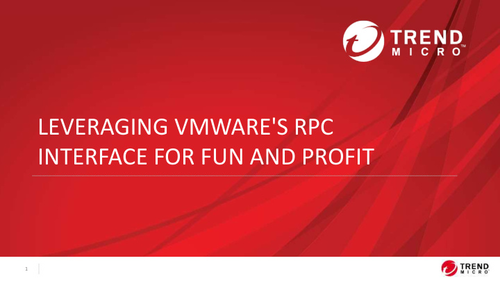 leveraging vmware s rpc
