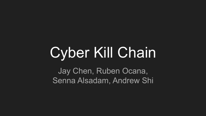 cyber kill chain