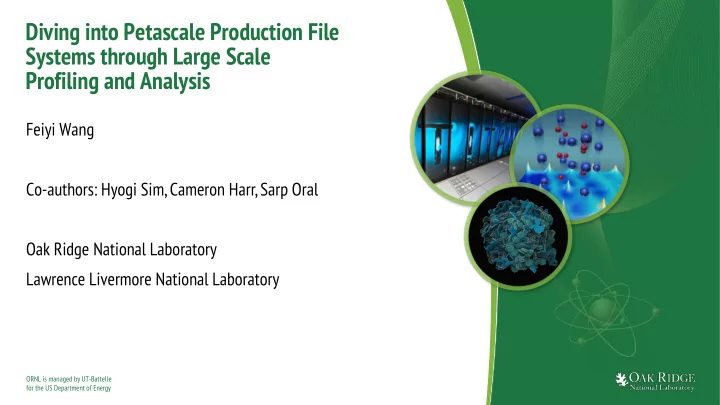 diving into petascale production file systems through