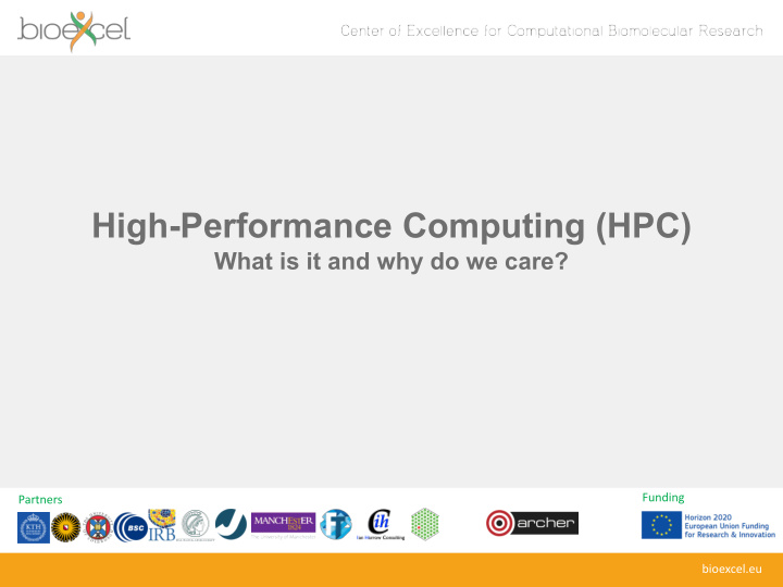 high performance computing hpc